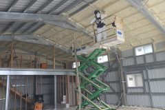 Crew on the lift
